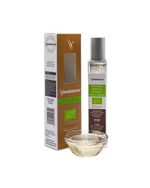 50ml Purity Organic Madagascan Vanilla Extract with Seeds in Box