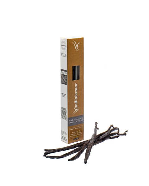 5 Gourmet Madagascan Vanilla Pods in Box