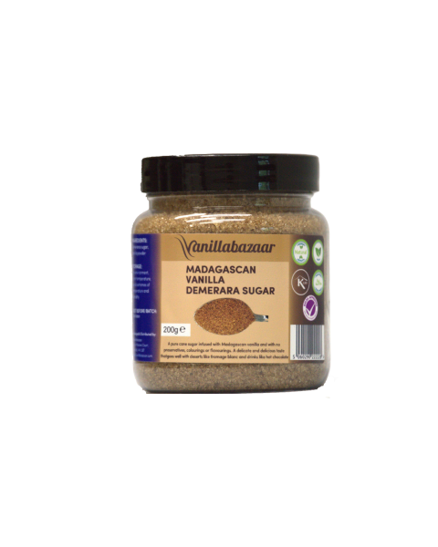 200g Madagascan Vanilla Infused Demerara Sugar