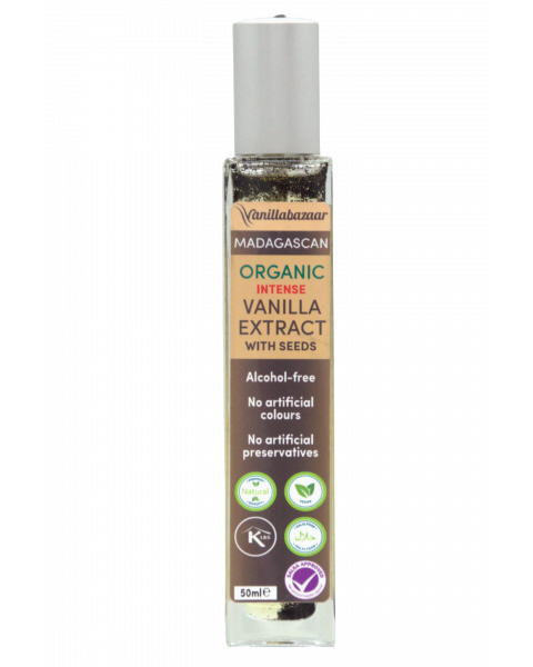50ml Purity Intense Organic Madagascan Vanilla Extract with Seeds