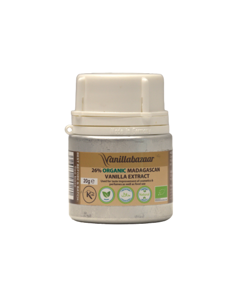 20g Organic 26% Madagascan Vanilla Extract