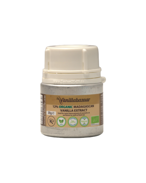 20g Organic 12% Madagascan Vanilla Extract