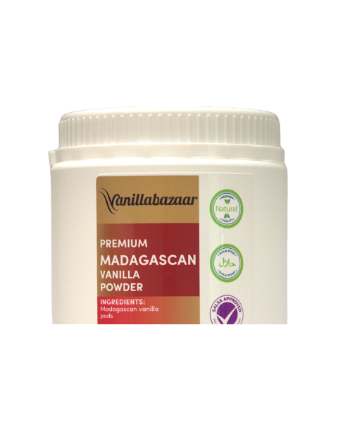 500g Premium Madagascan Vanilla Powder Jar