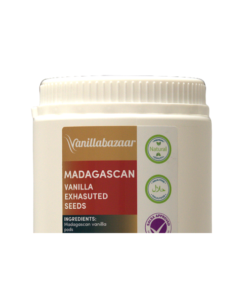 500g Madagascan Vanilla Exhausted Seeds Jar