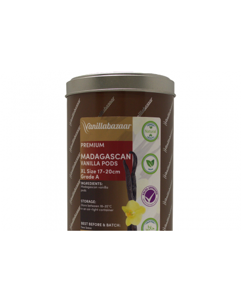 250g Premium Madagascan Vanilla Pod Tin