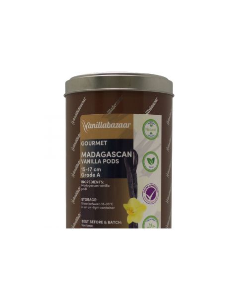 500g Gourmet Madagascan Vanilla Pod Tin