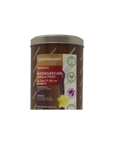 500g Premium Madagascan Vanilla Pod Tin