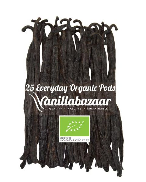 25 Everyday Organic Madagascan Vanilla Pods Tin